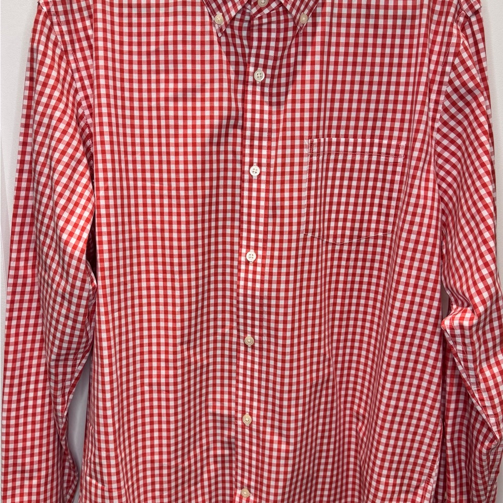 Banana Republic Red Gingham Men's Shirt XL